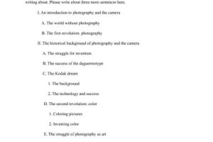 Research Paper Outline with Purpose Statement
