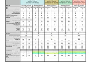 Auto Lease Comparison Worksheet