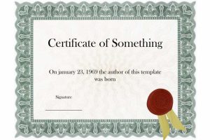 Formal Teal Certificate with Seal