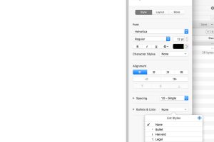 Blank Page with Alternative Numbered List Style