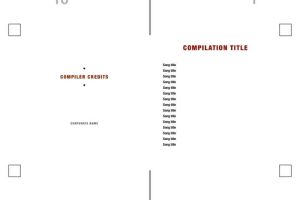 CD Case Booklet with Lyrics