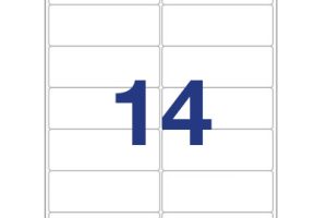 14-Up Large Address Labels (Label Compatible)